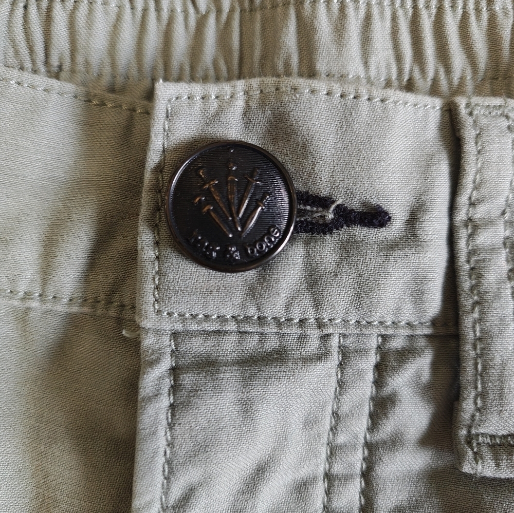 rag and bone Sage Green Button up Joggers - Picture 2 of 5
